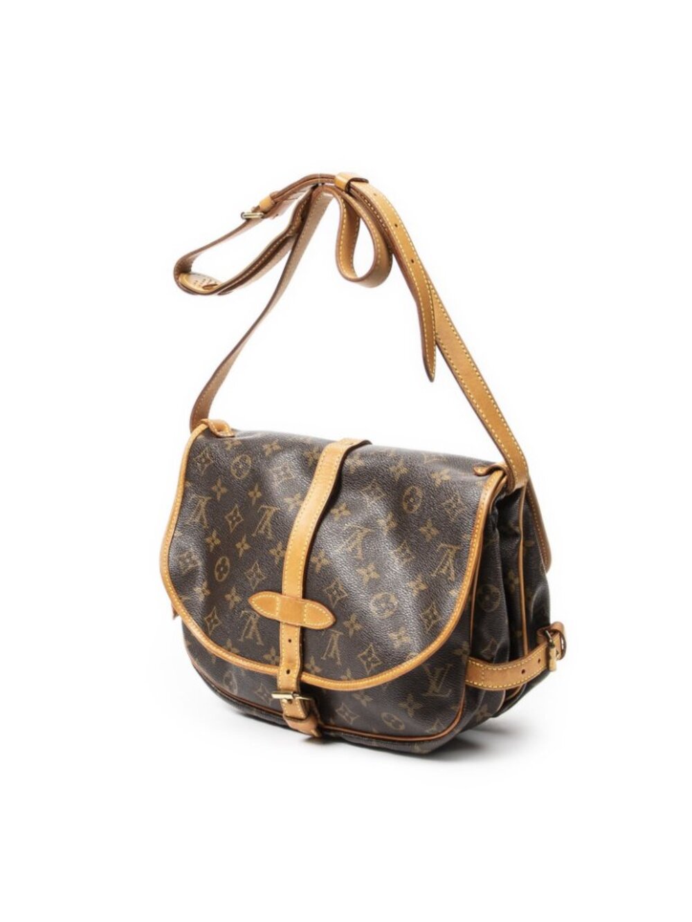 Louis Vuitton Saumur Brown Monogram Canvas - Picture 2 of 10